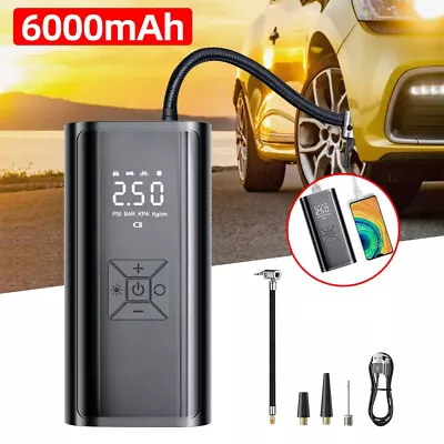 Electric Air Compressor Inflator Tire Pump Car MTB Bicycle Bike USB Rechargeable • $37.90