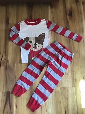 Hanna Andersson Girls Boys Puppy Dog Pajamas Organic Long Sleeve PJs 100 4 • $7.99