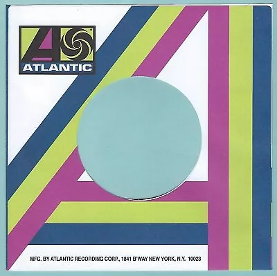 ATLANTIC (coloured Stripes) REPRODUCTION RECORD COMPANY SLEEVES - (pack Of 10) • $6.15