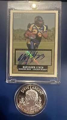 2009 Topps Magic SP #38 Marshawn Lynch California Golden Bears AUTO Seahawks RB • $100