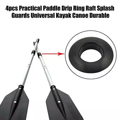 Universal Kayak Canoe Paddle Drip Ring Water Sports Splash Guards Oar Raft • $8.48