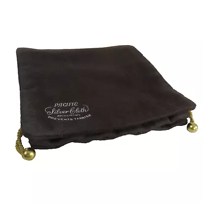 Pacific Silver Cloth Anti Tarnish DRAWSTRING Storage Bag 10 1/2 X 5 3/4 • $24.30