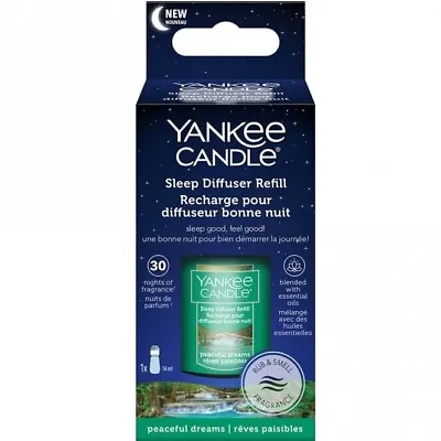 Yankee Candle Sleep Diffuser Peaceful Dreams Refill 14ml • £11.99