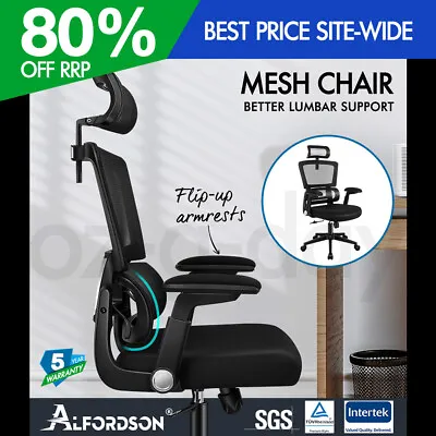 ALFORDSON Mesh Office Chair Executive Computer Chairs Study Work Gaming Seat • $129.95