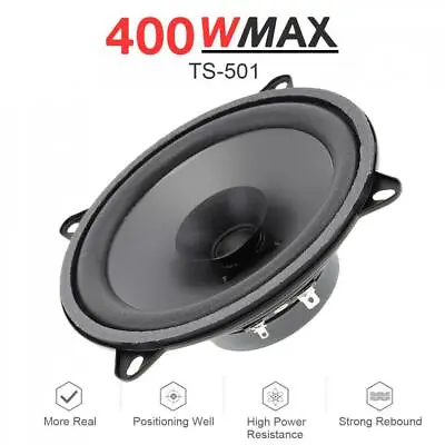 5 Inch HIFI Car Door Mount Audio Music Stereo Coaxial Speaker 400 Watts MAX 4OHM • $13.29