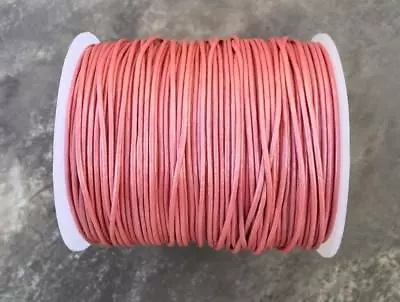 1mm 1.5mm 2mm Metallic Pink Leather Cord Premium Round Leather Cord 37 • $0.99