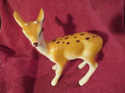 Vintage California Pottery Deer Figurine~ 9  Tall • $14.95