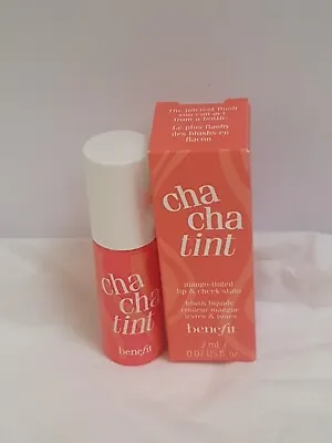 £4.95 • Buy Benefit CHA CHA MANGO Tint Tinted Lip & Cheek Stain 2ml Mini Travel Size