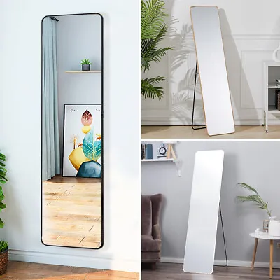 150CM Tall Floor Standing Full Length Wall Mount Bedroom Tilting Dressing Mirror • £32.95