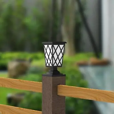 £21.29 • Buy Solar Post Light Decorative Lamp Post Top LED Light For Deck Garden Fence