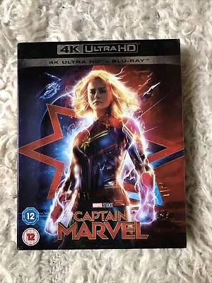 Captain Marvel (4K UHD Blu-ray/Blu-ray 2019) With Slipcase • £5