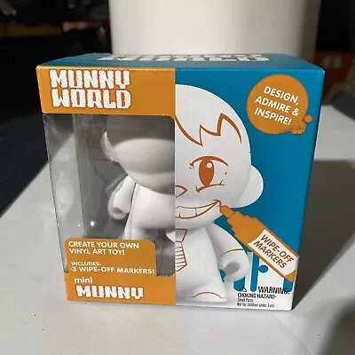 Mini Munny World Create Own Vinyl Toy DIY KIDROBOT 4” Reusable Markers • $15