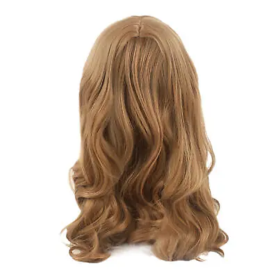 M3GAN Cosplay Wig Women Brown Long Curly Hair AI Doll Robots Megan Wigs • £13.49