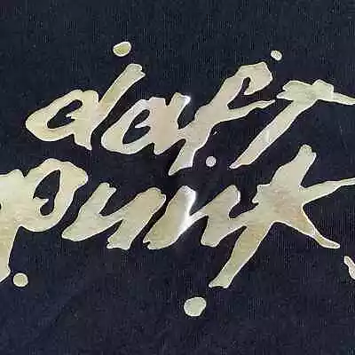  Vintage 2001 DAFT PUNK Chrome Promo T-Shirt Not Sold In Stores Rare As F&@! • $187.50