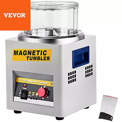 VEVOR KT-185 Magnetic Tumbler 180Mm Jewelry Polisher Finisher Machine 200G Pins • $254.93