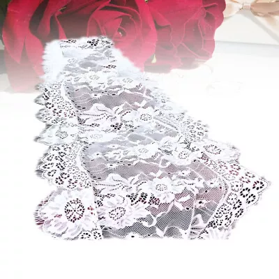  White Lace Table Runner Tablecloth Elegant Tablecloths Eyelash • $8.91