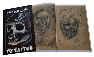 Tattoo Flash Design Book Art A3 Skulls Flowers Animals YW Sketchbook • £38.95