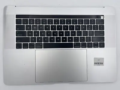 Macbook Pro 15  A1707 Mid 2017 Palmrest Keyboard Trackpad W/Battery Silver GC • $47.07