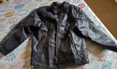 £7.99 • Buy Zara Baby Biker Jacket Black 2-3 Years Coat Faux Leather 