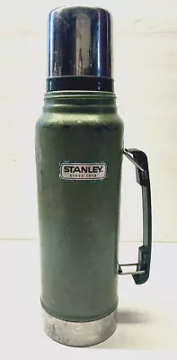 Vintage Stanley Aladdin Green Vacuum Bottle Thermos 1 Quart Made In USA • $15.99