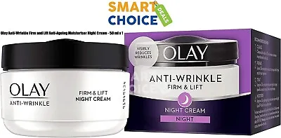 £8.49 • Buy Olay Anti-Wrinkle Firm And Lift Anti-Ageing Moisturiser Night Cream - 50ml | New