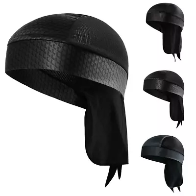 Cooling Helmet Liner Do Dew Rag Skull Cap Beanie For Men Bandana Head Wrap Hat • $7.99