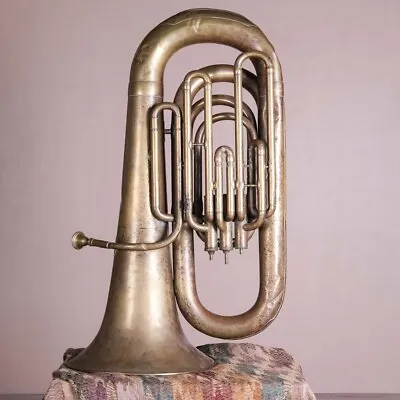 Vintage Brass Tuba Retro Musical Instrument After 1945 From France • $478