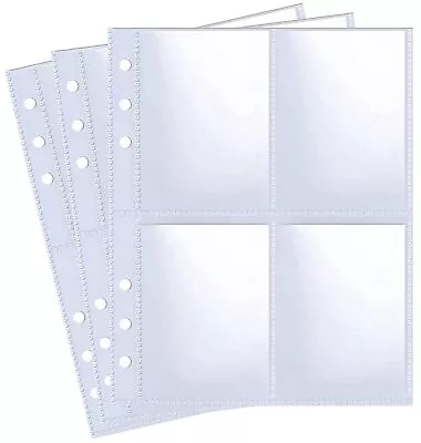 20 Pack 160 Pockets 6 Ring A5 Binder Sleeves2.5x3.5 Inch Trading Card Sleeves... • $8.53