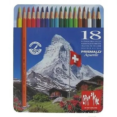 Caran D'ache Prismalo Watercolour Pencil 18 Colour Tin • £25.95