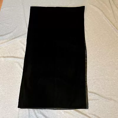 Jessica McClintock Black Velvet Shawl Evening Wrap Vintage Long 70 X 20 • $27