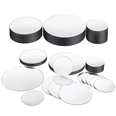 40 Pcs Mini Size Round Mirror Mosaic Mirror For Crafts DIY Projects Supplies • $22.75