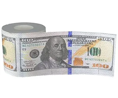Iconikal 240-Sheet Gag Joke Money Toilet Paper $100 Dollar Bill 1 Roll • $14.47