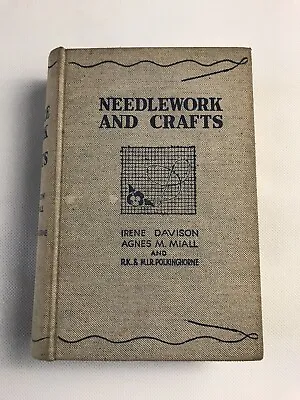 Needlework And Crafts Irene Davison Vintage Sewing Embroidery Crochet Hobby Book • £7