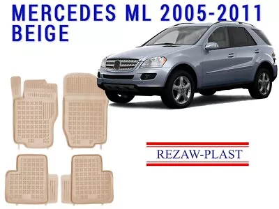 Floor Mats For Mercedes Benz ML 2006-2011 W164 Floor Liners All Weather Beige • $119.99