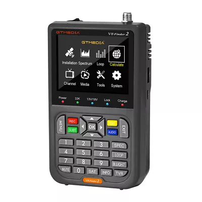 GTMedia V8 Satfinder DVB-S/S2/S2X FTA Digital Satellite Finder Signal Meter HDTV • $52.99