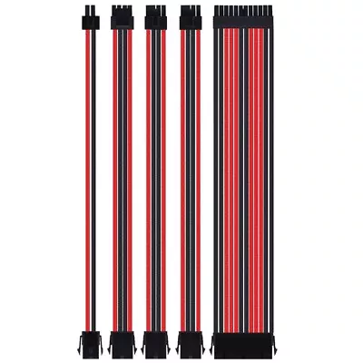 24Pin A TX/8Pin EPS/4Pin EPS/8Pin PCI-E Sleeved Cable For Cable Management • £20.04