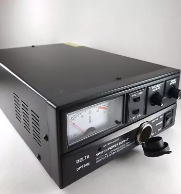 60 Amp Power Supply DELTA DPS60M 12v AC/DC W/ Variable Voltage For Ham CB Radio • $398