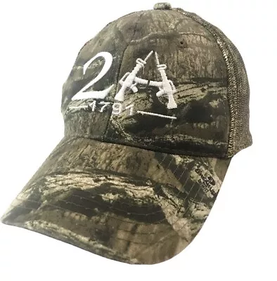 Mens Camo Hat Mossy Oak Breakup Camouflage 2A USA Adjustable Snapback America • $14.95