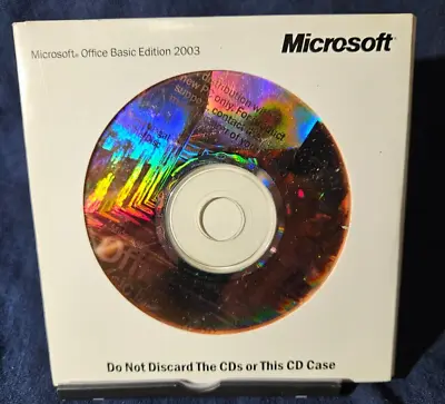 MICROSOFT OFFICE 2003 BASIC EDITION - CD W/ PRODUCT KEY  GENUINE ORIGINAL Dell • $8.99