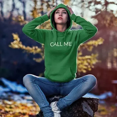 CALL ME! UnisexHoodie-Simple Minimal Printed One Liner • $12.99