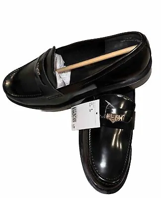 H&M Chunky Black Leather Loafers Size US 8 EUR 39 • $99