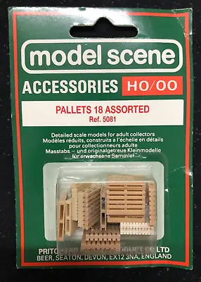 Model Scene 5081 Ho/oo Scale Set Of 18 Pallets - Brand New Sealed Pack • £3.99