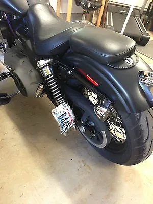 $38.99 • Buy V-Rod License Plate Holder Shock Mount Cir Curved Harley T102314GTC