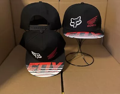 Fox Racing/ Honda Wing Motocross Supercross Snapback Hat Black • $20