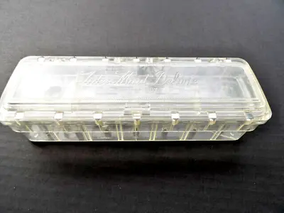 Vintage 1950s Tidee Maid Deluxe Thread Sewing Box Clear Plastic • $9.99