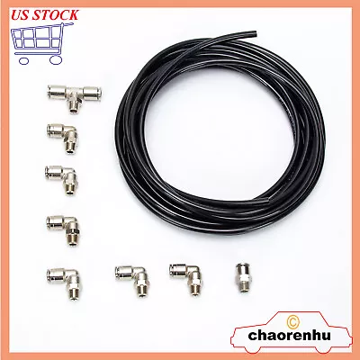 $29.99 • Buy PUSH LOCK Vacuum Fitting Kit For Turbo Wastegate & Solenoid 1/8  NPT To 1/4 
