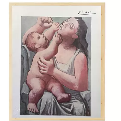 Pablo Picasso Original Signed Print Mother And Child 1922 Vintage Art • $63