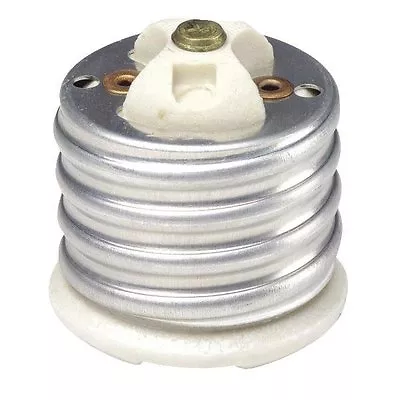LEVITON  White Mogul To Medium Base Standard Light Bulb Socket Adapter • $7.99