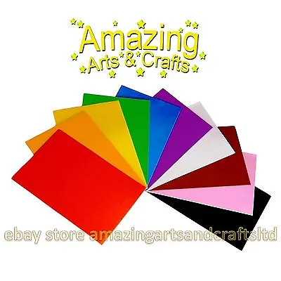 Foam Sheets A4 Eva Craft Pack 10 Sheets Assorted Colours Amazing Arts And Crafts • £5.45
