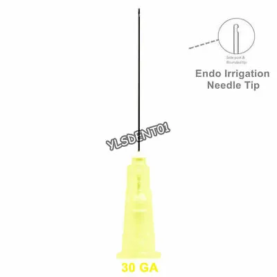 100pcs Dental Endo Irrigation Needle Tip 30GA End-Closed Side Hole Endo Syringes • $10.50